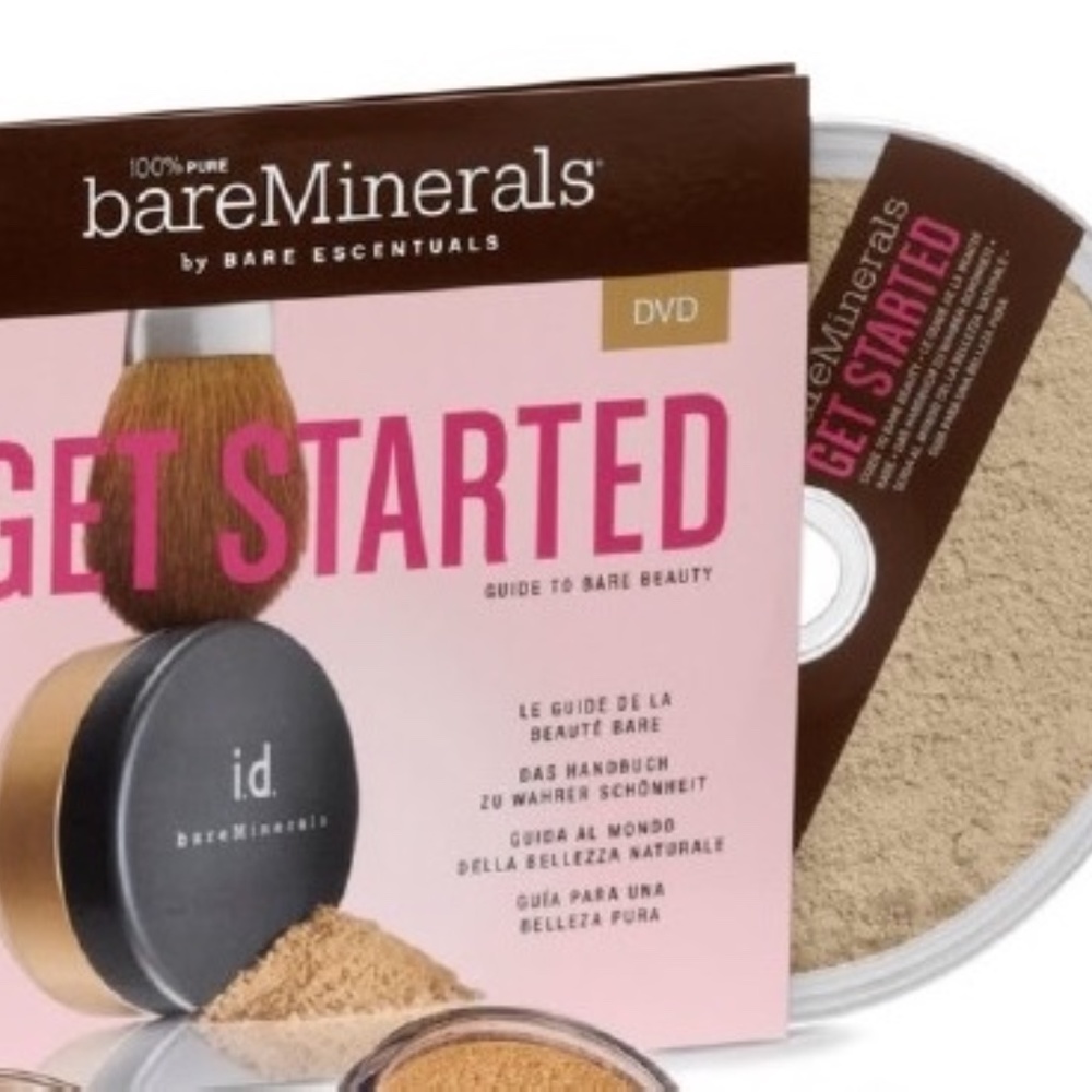 🌱 5 for 30!  100% Pure Bare Minerals Bare Essentials Get Started Guide Cd DVD